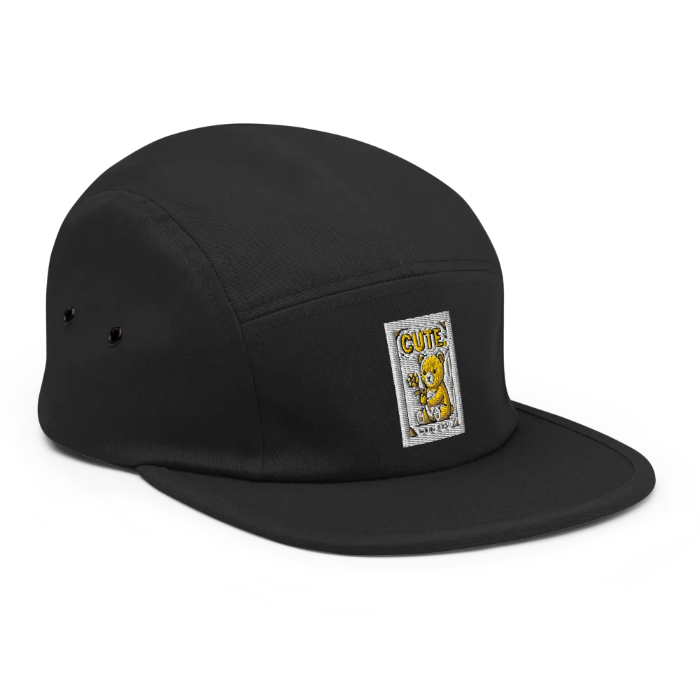 Yellow Graphic Black 5-Panel Cap thumbnail 5