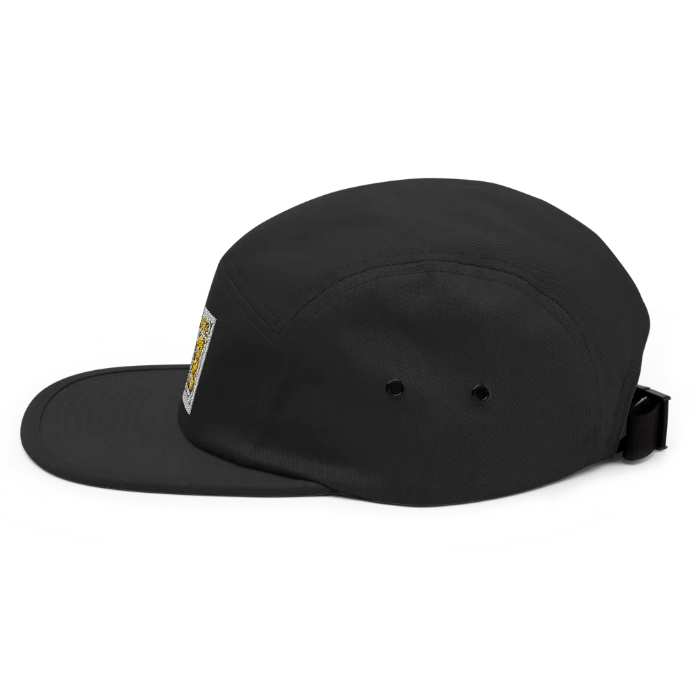 Yellow Graphic Black 5-Panel Cap thumbnail 4