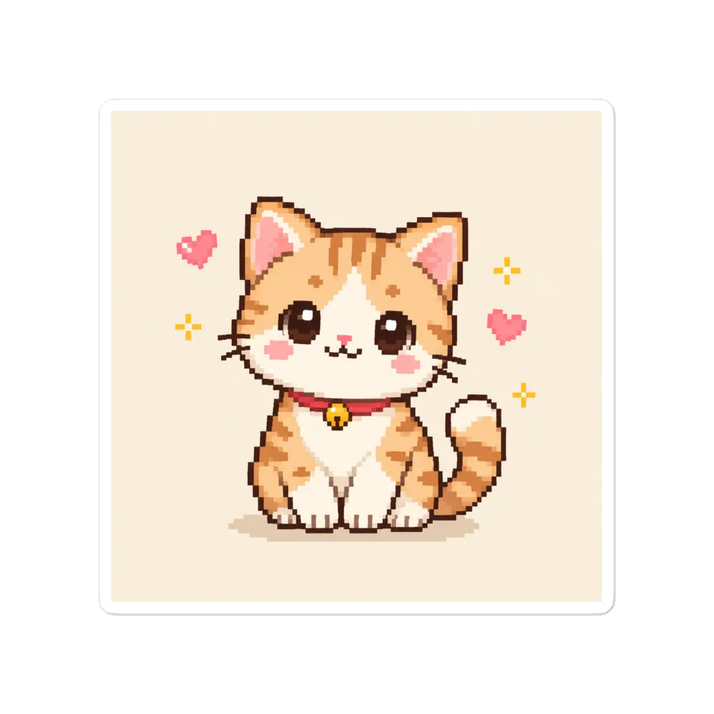 Cute Orange Cat Sticker