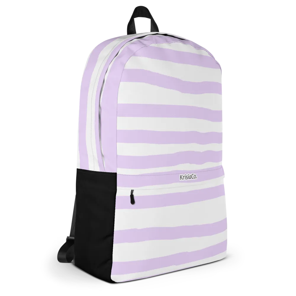 Lilac Stripes - Backpack thumbnail 5