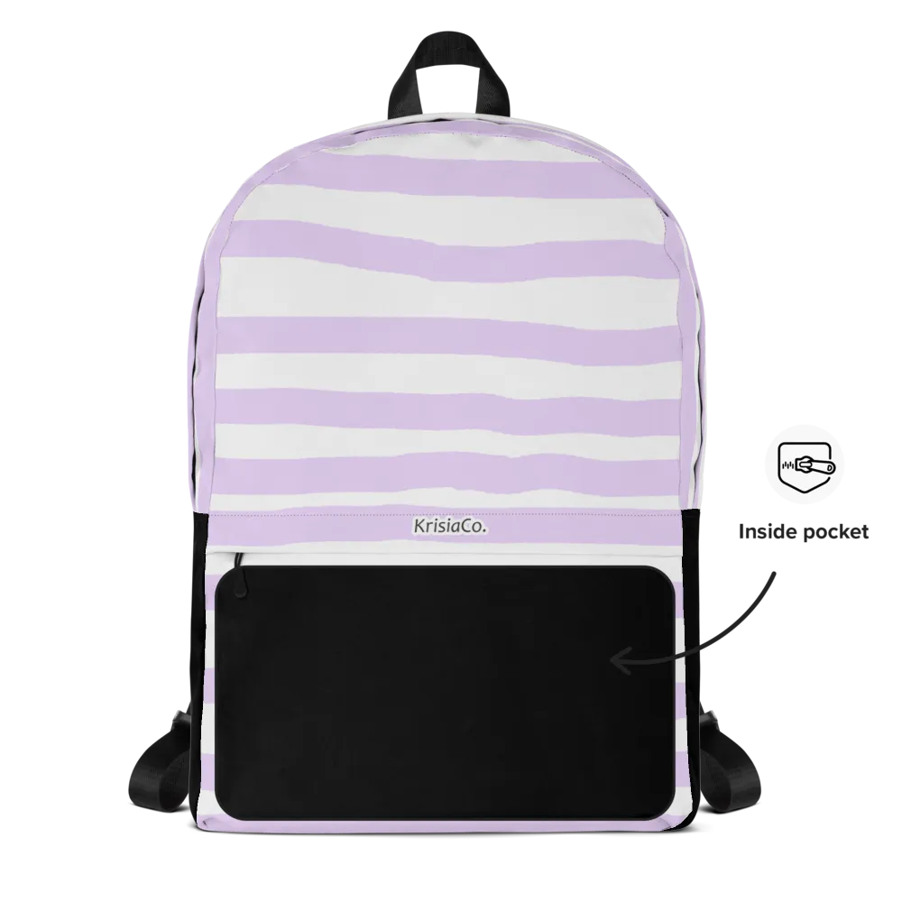 Lilac Stripes - Backpack thumbnail 2
