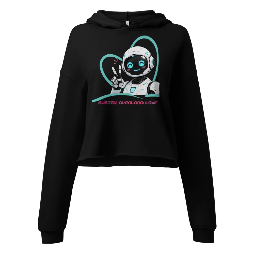Cute Robot Holding Heart Graphic T-Shirt
