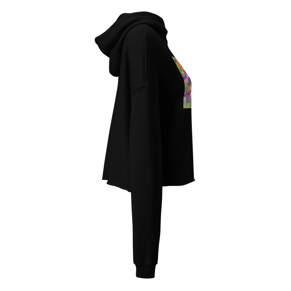 black cropped hoodie thumbnail 4
