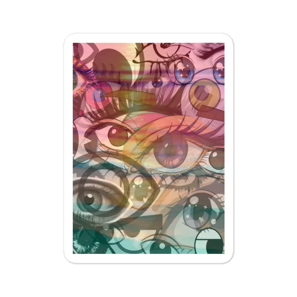 Trippy eye sticker