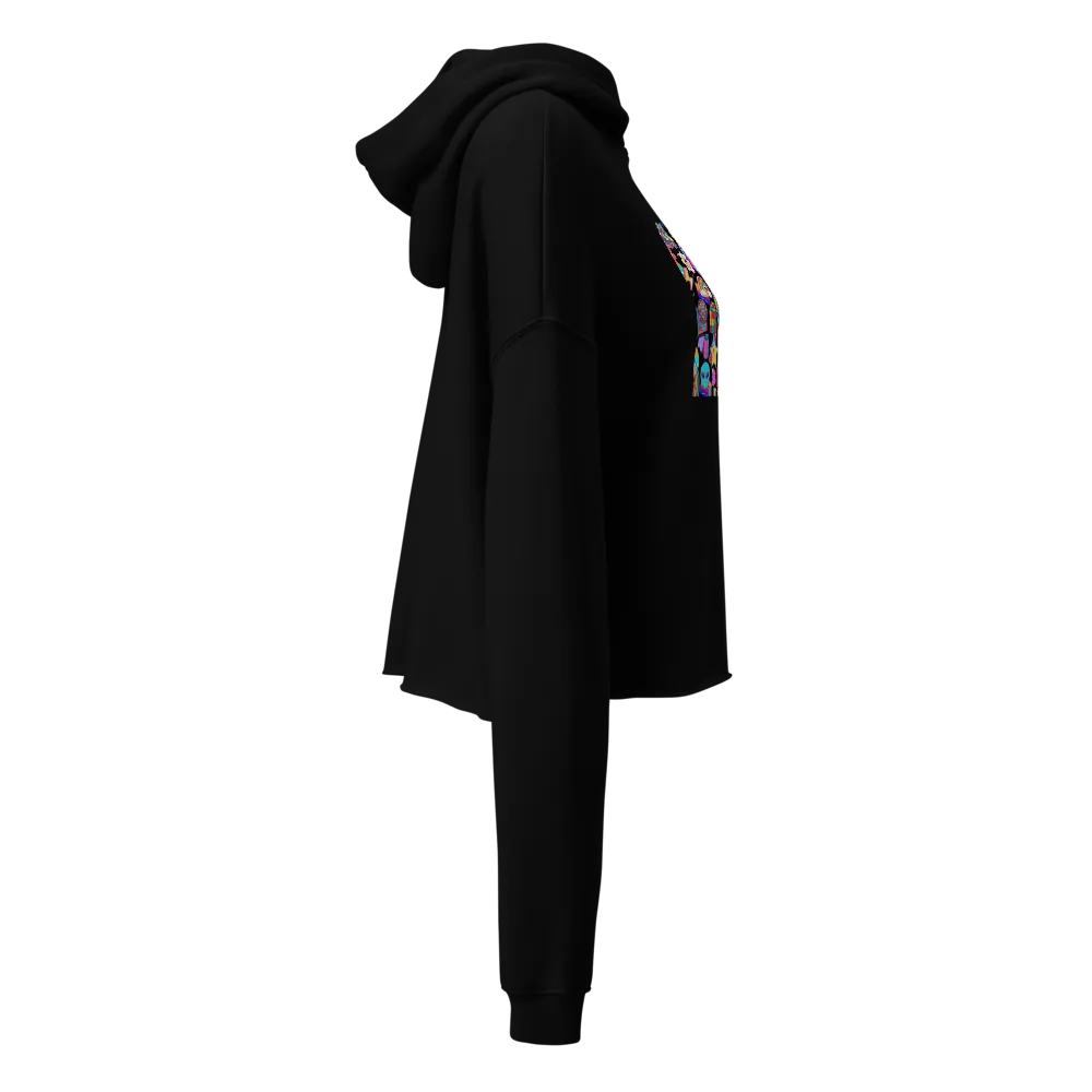 Cute women’s cropped hoodie  thumbnail 3