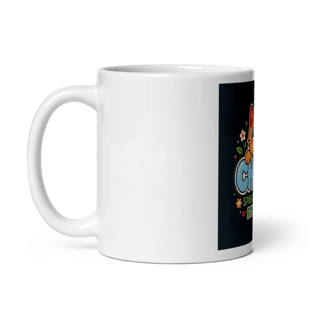 Cute Cat Mom Mug – Spread The Joy Coffee Cup thumbnail 3