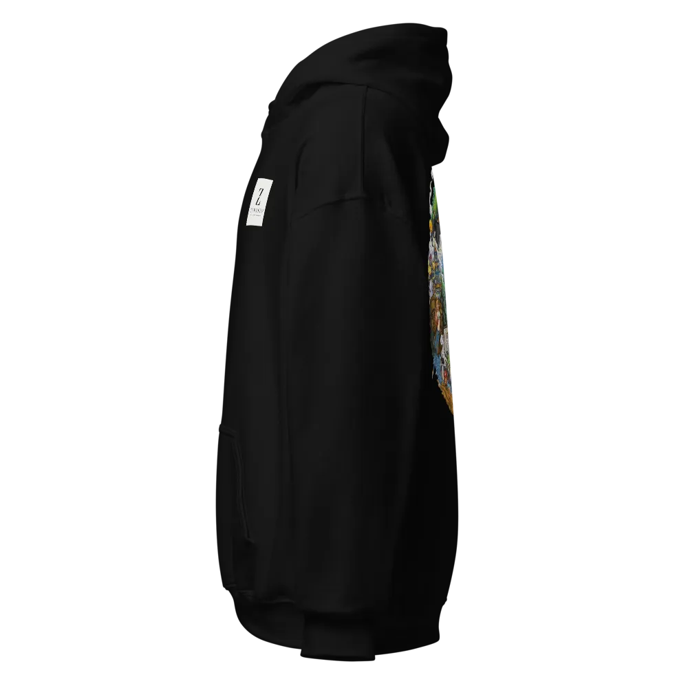 Black hoodie  for man thumbnail 2