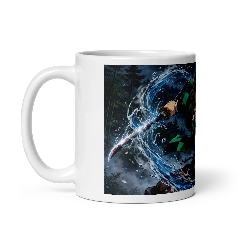 1-mug Tanjiro white mug anime lover  thumbnail 3