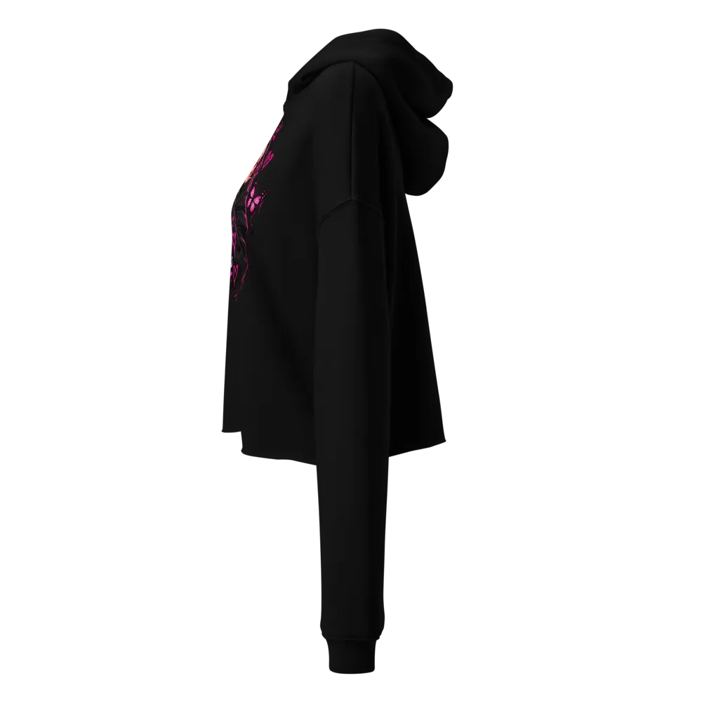 Stylish women's cropped hoodie  thumbnail 3