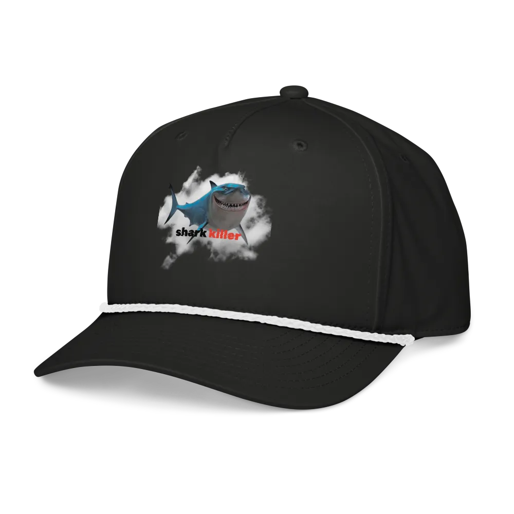 I'm A Shark Killer Hat | Funny Shark Rope Cap for  thumbnail 3