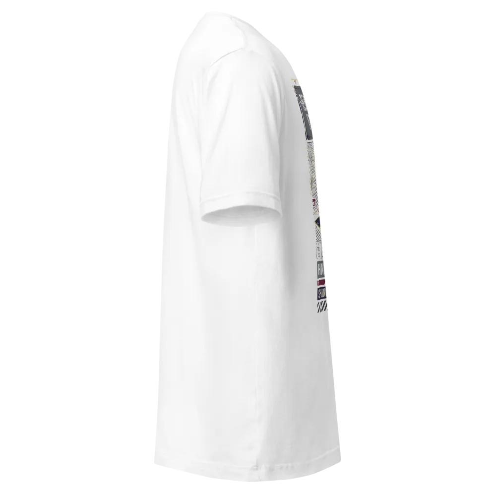 Blueprint of Quality White Unisex T-Shirt | Bella  thumbnail 4