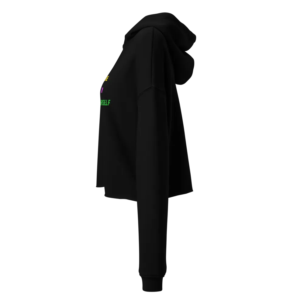 Believe In Yourself Cropped Hoodie - Women's Pullo thumbnail 2