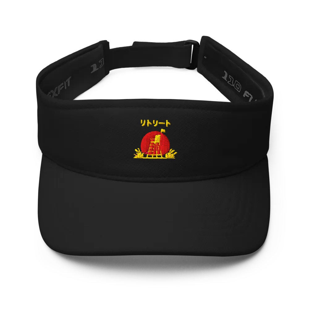 Sun set design of a visor.gold thumbnail 2