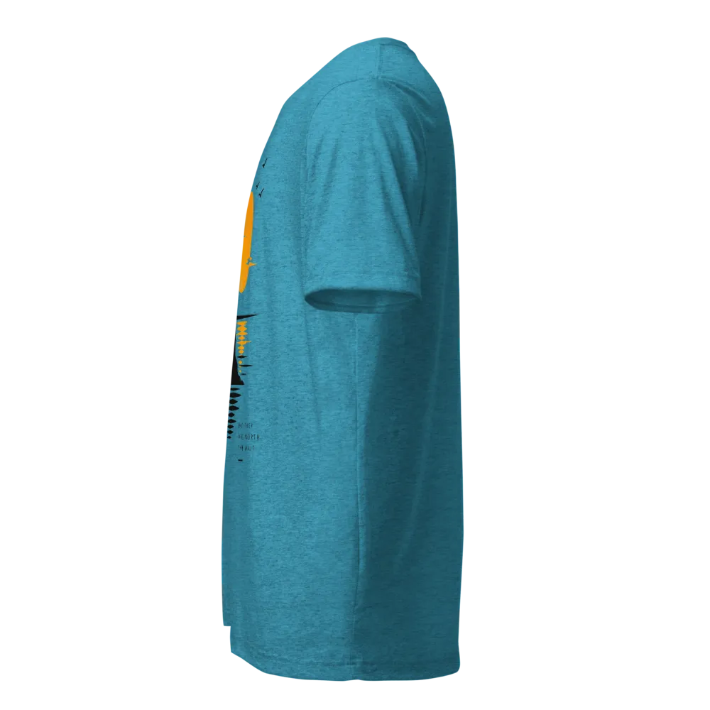 Something take time. Tri blend t-shirt blue thumbnail 3