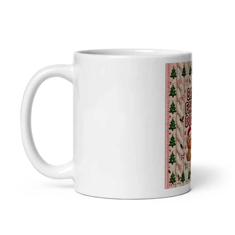 Santas Favorite Dog Mom Mug-Christmas Dog Mom mug thumbnail 3
