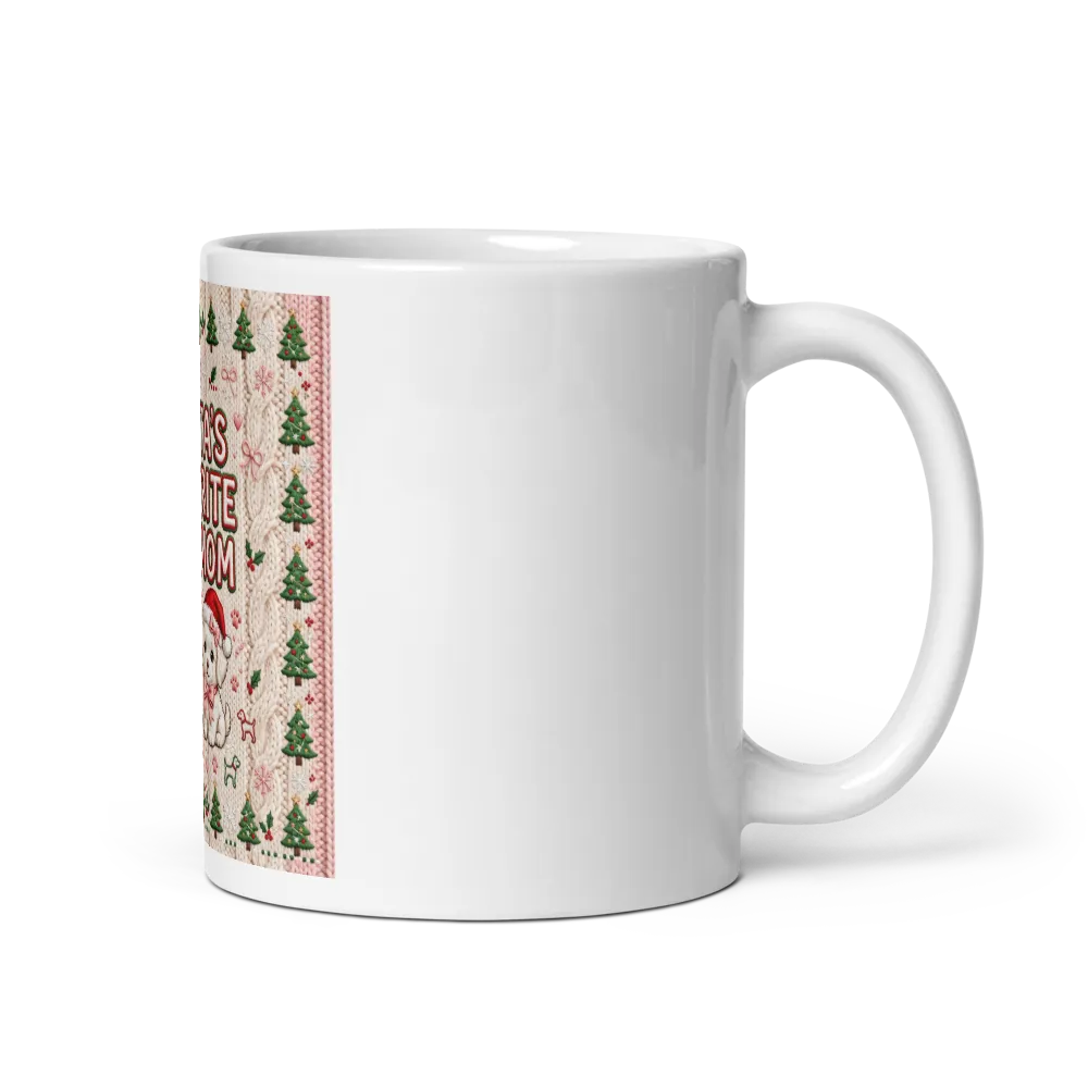 Santas Favorite Dog Mom Mug-Christmas Dog Mom mug thumbnail 2