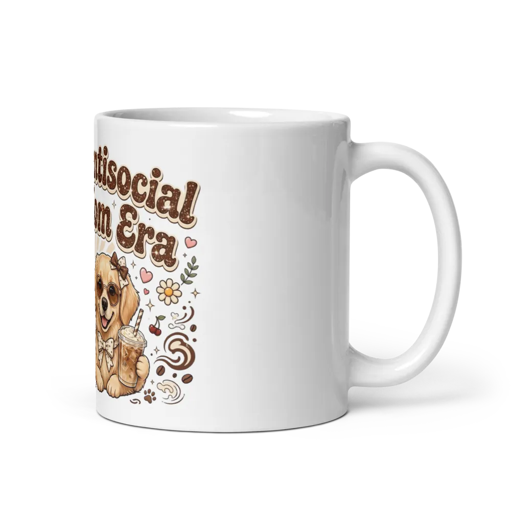 Antisocial Dog Mom Era Mug Coffee Dog Mom Sunglass thumbnail 2