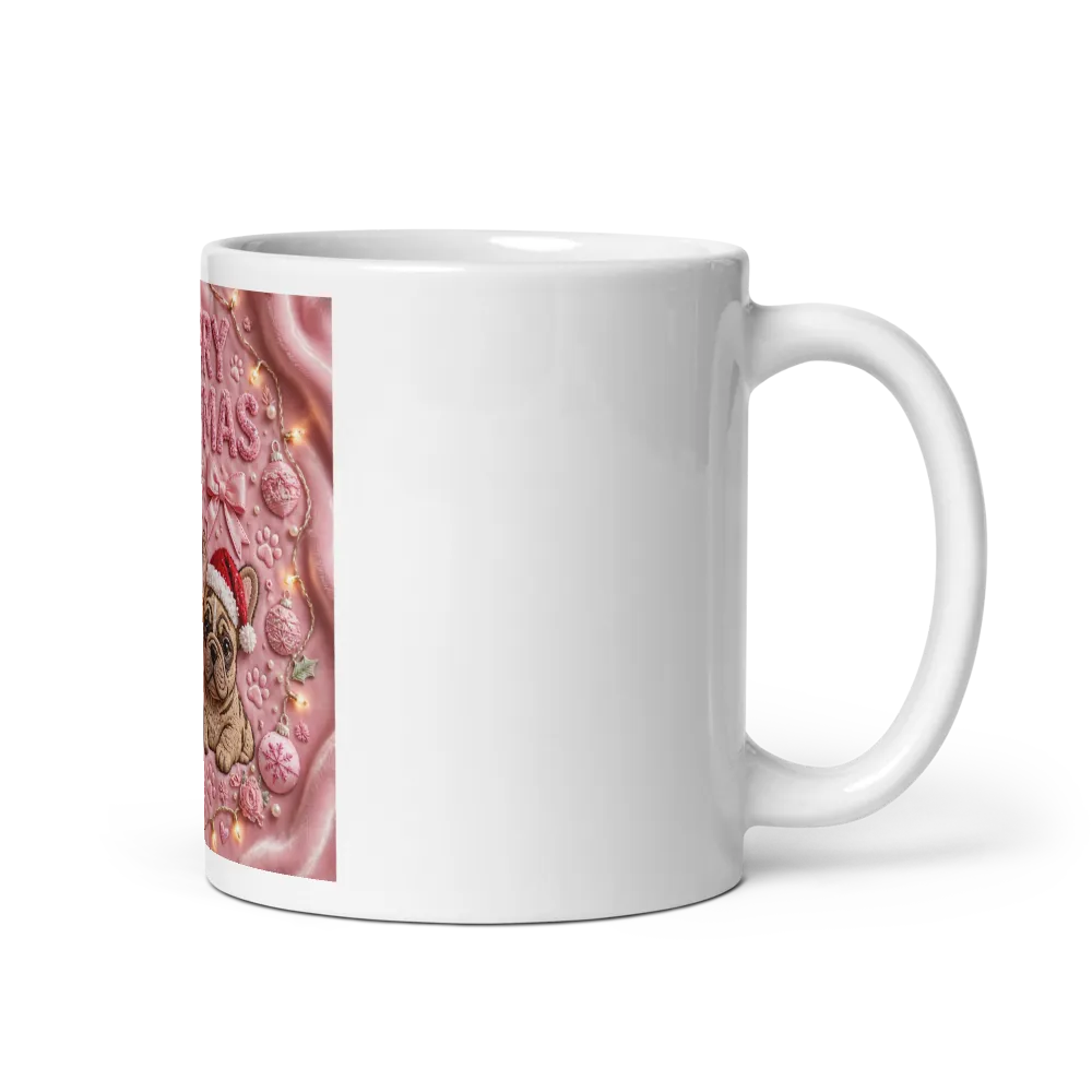 Merry Woofmas Mug - Dog Mom Christmas Mug thumbnail 2