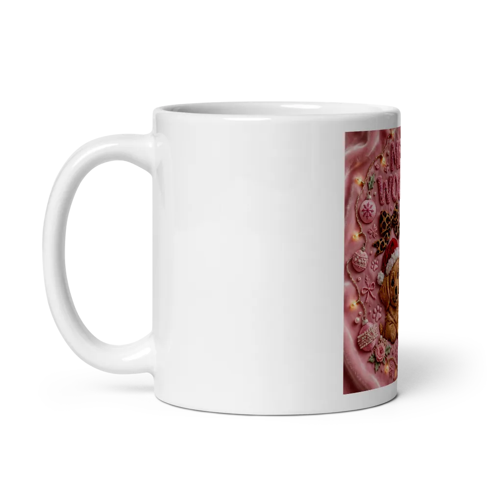 Merry Woofmas Mug - Dog Mom Christmas Mug thumbnail 3