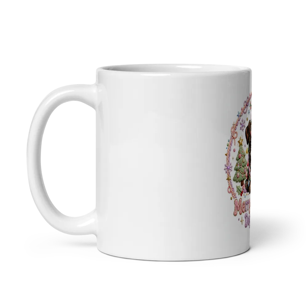 Merry & Bright Dog Mom Mug - Funny French Bulldog  thumbnail 3