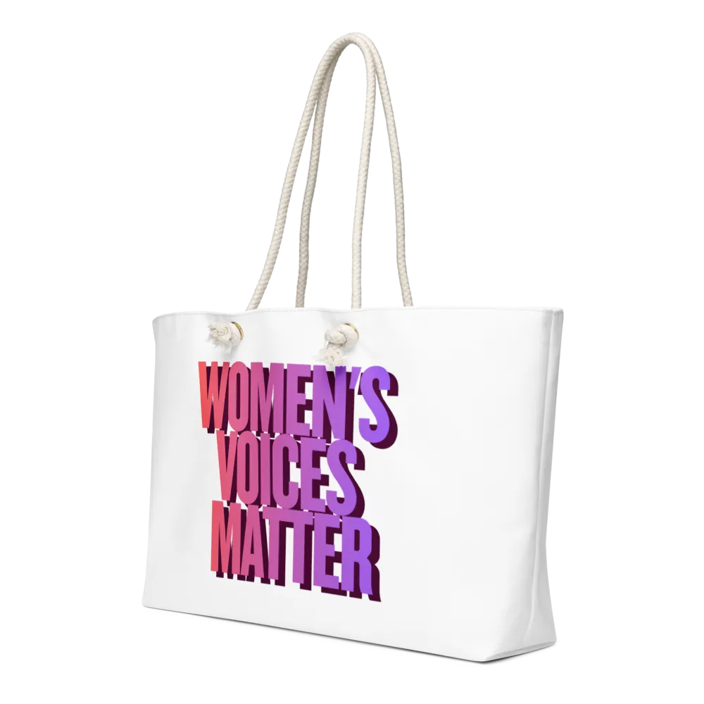 Women's Voices Matter Weekender Bag thumbnail 3
