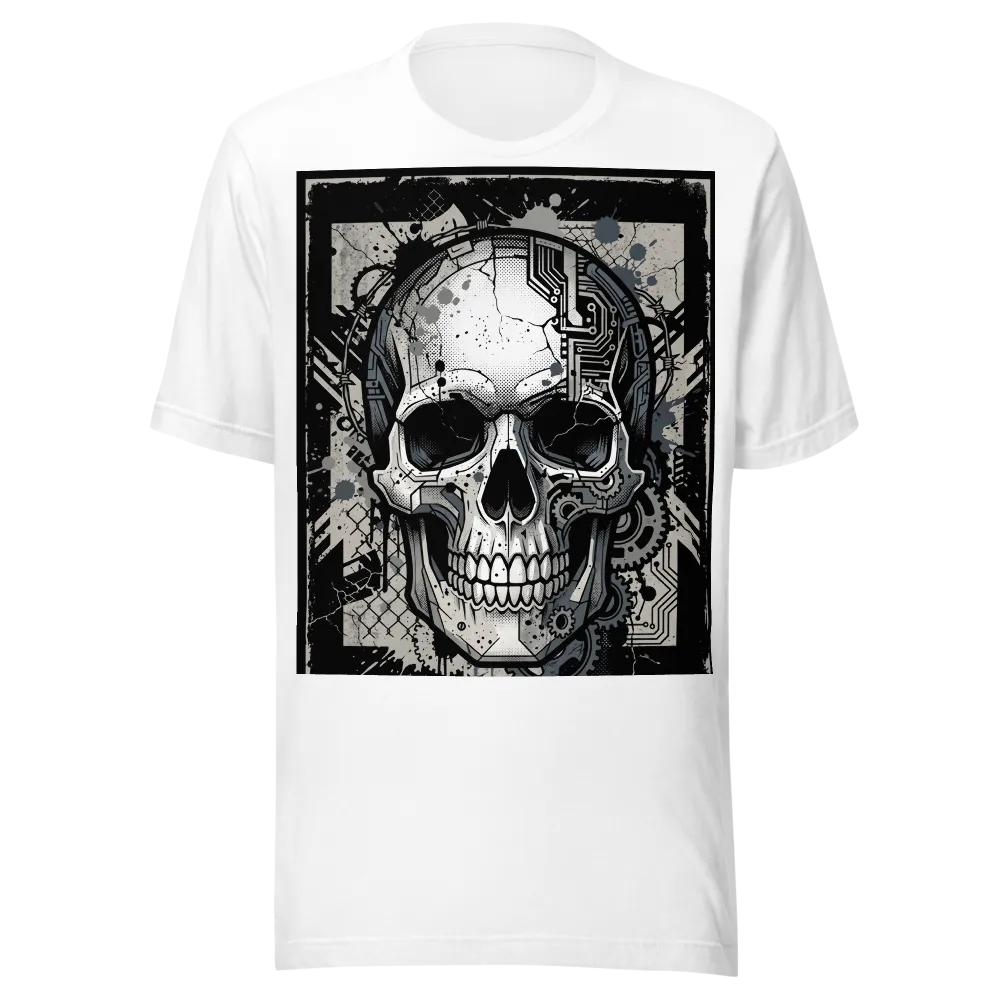 Men's Skull Graphic White T-Shirt