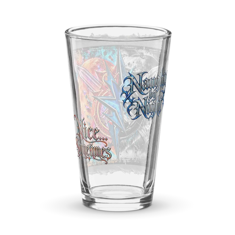 Naughty or Nice Pint Glass  thumbnail 2