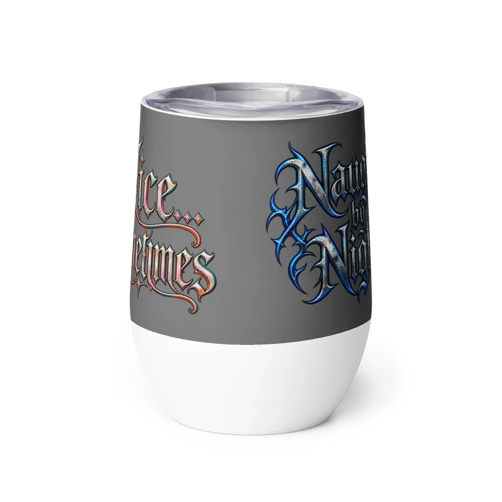 Naughty or Nice Wine Tumbler thumbnail 2