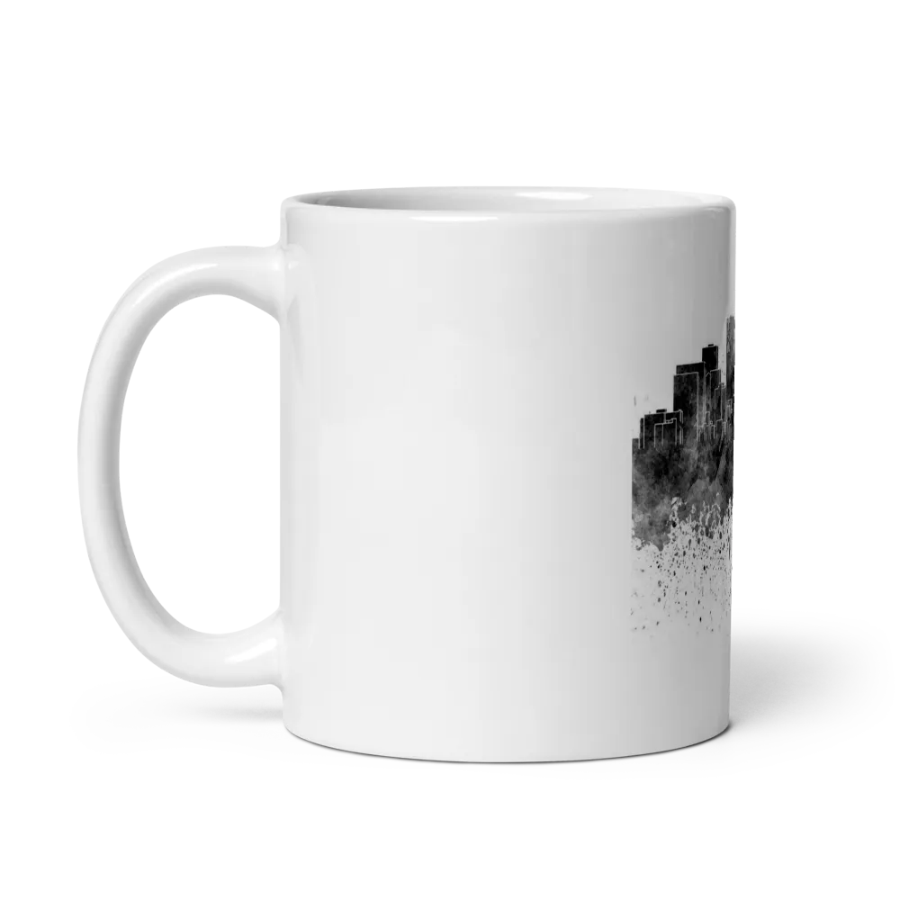 ILC4Y BIG CITY LOGO, Glossy White Mug thumbnail 3