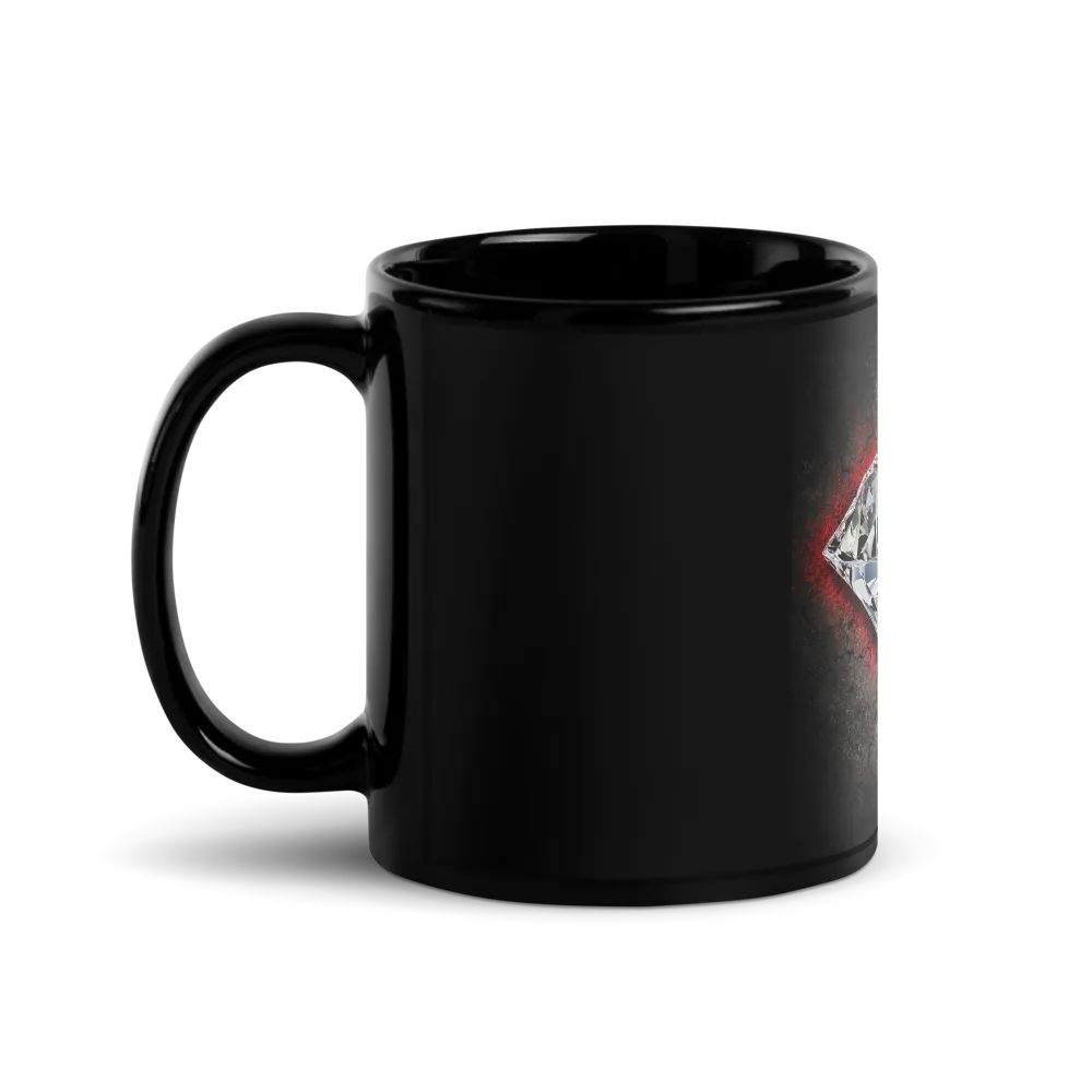 4 DIAMOND COLLECTION Glossy Black Mug thumbnail 2