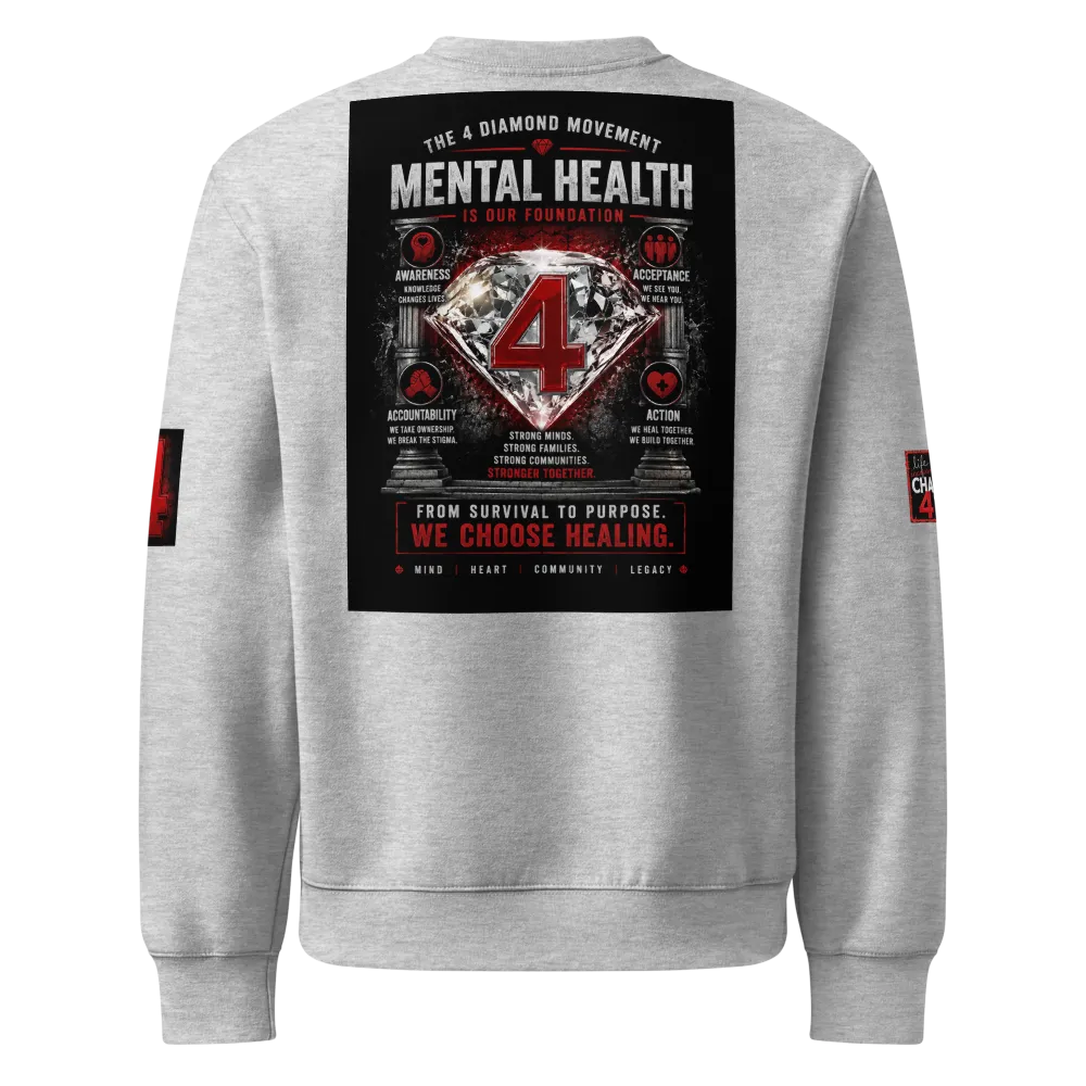 4 DIAMOND Hoodie — Support & Recovery Graphic thumbnail 2