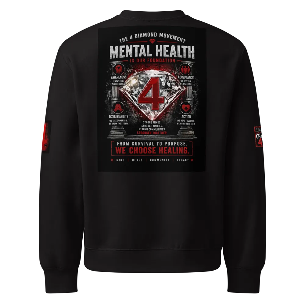 4 DIAMOND Hoodie — Support & Recovery Graphic thumbnail 2