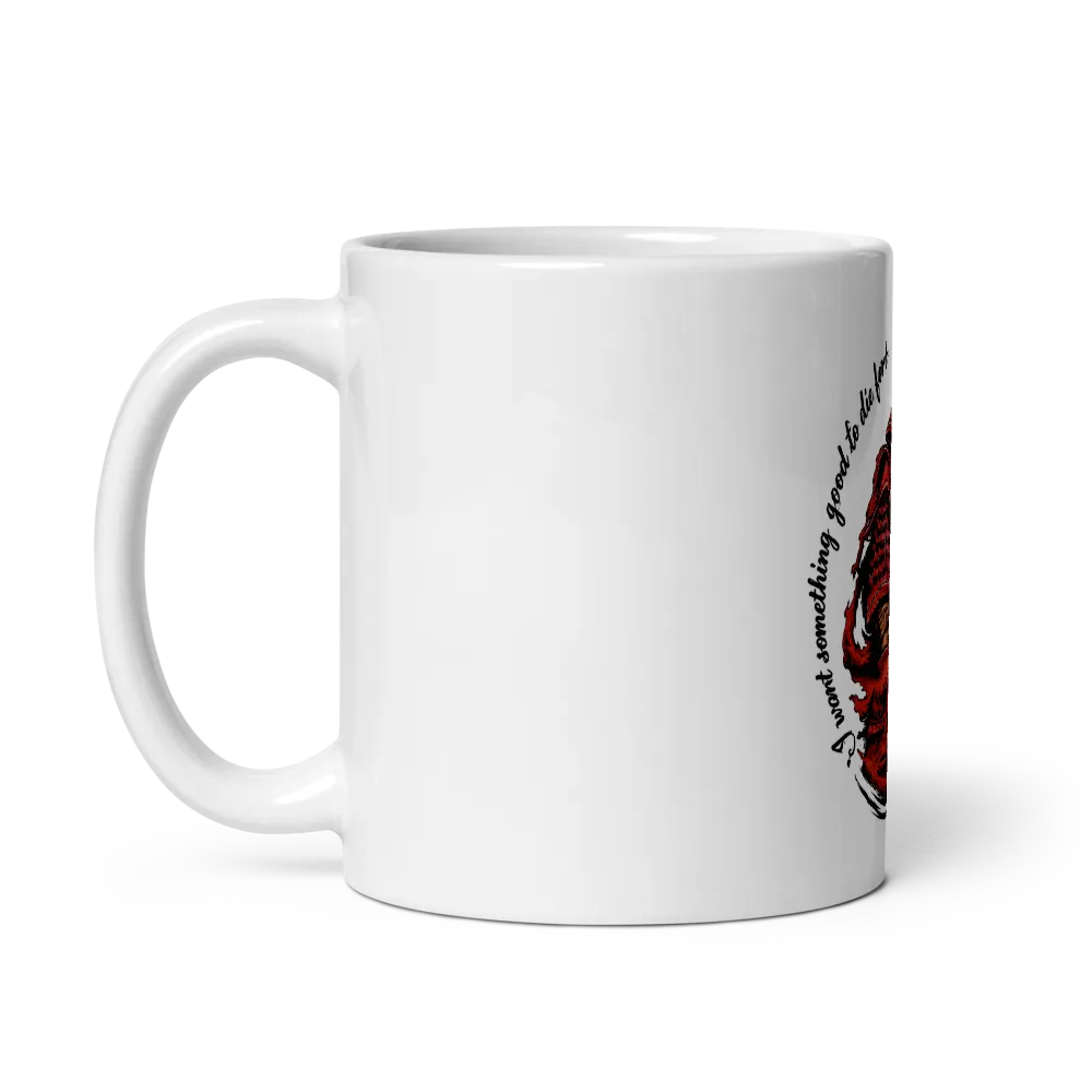 LIVE WITH PURPOSE, Glossy White Coffee Mug thumbnail 3