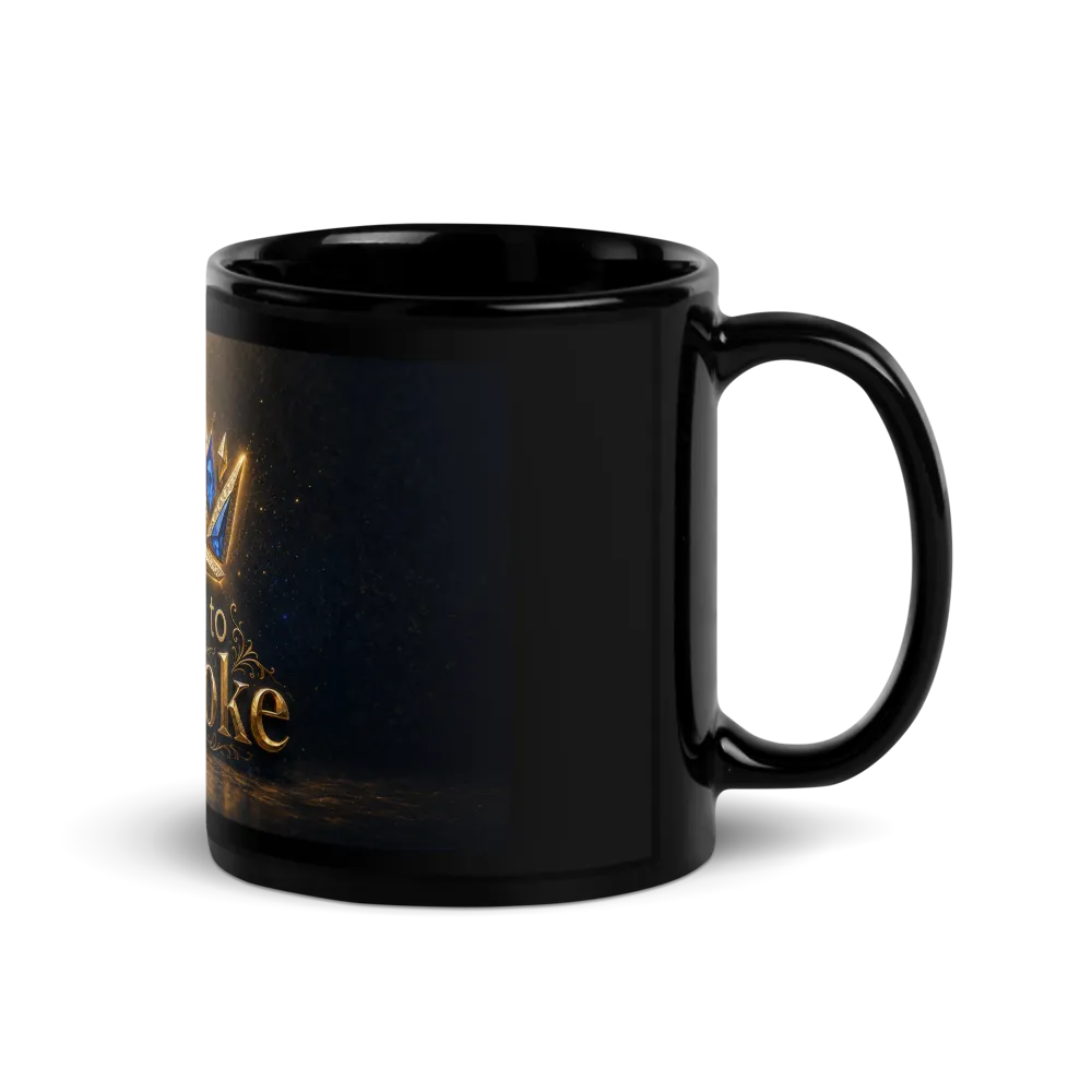 Broken to Bespoke Glossy Black Mug thumbnail 3