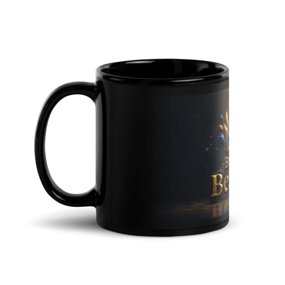 Broken to Bespoke Glossy Black Mug thumbnail 2