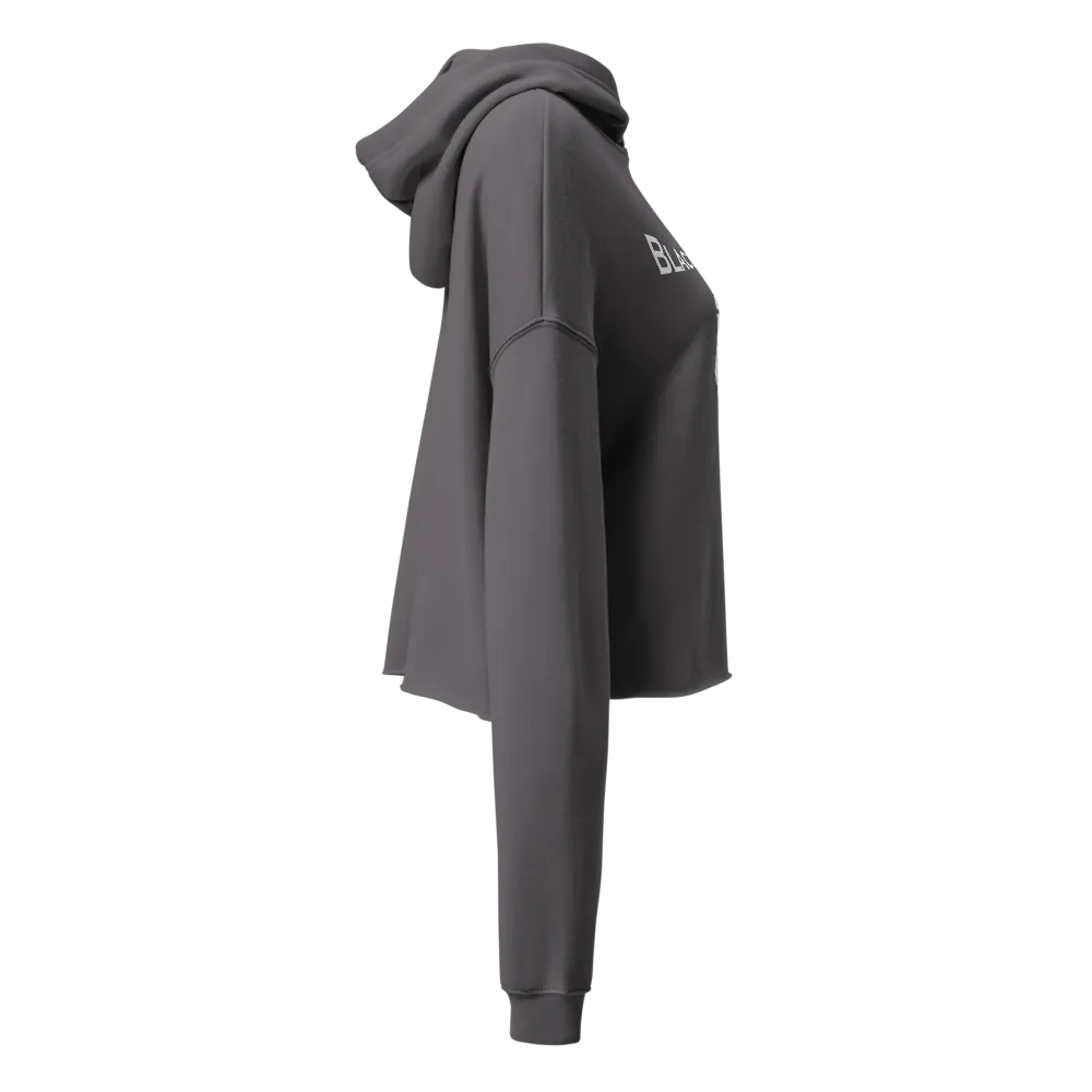 Storm Grey Cropped Women's Pullover Hoodie thumbnail 4
