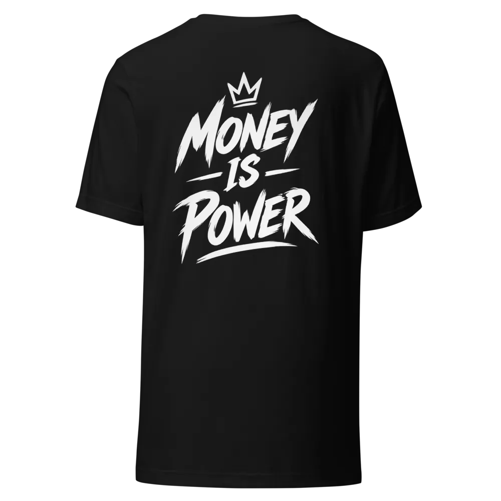 MONEY IS POWER - Black T-shirt thumbnail 4