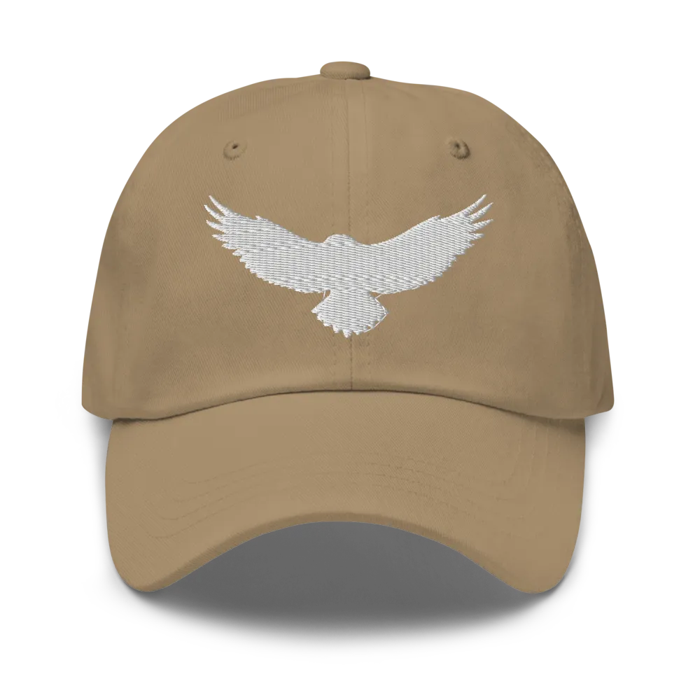 Eagle Classic Dad Hat - Khaki Cotton Baseball Cap thumbnail 2
