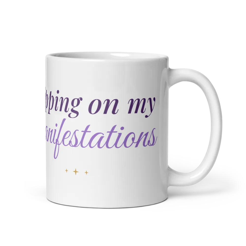 Sipping On My Manifestations Pastel Latte Mug
