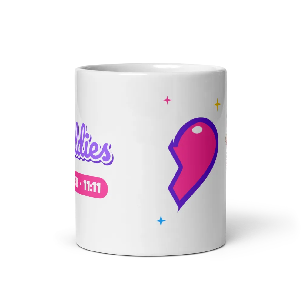 Manifesting Buddies Bestie Mug B, Half Heart thumbnail 2