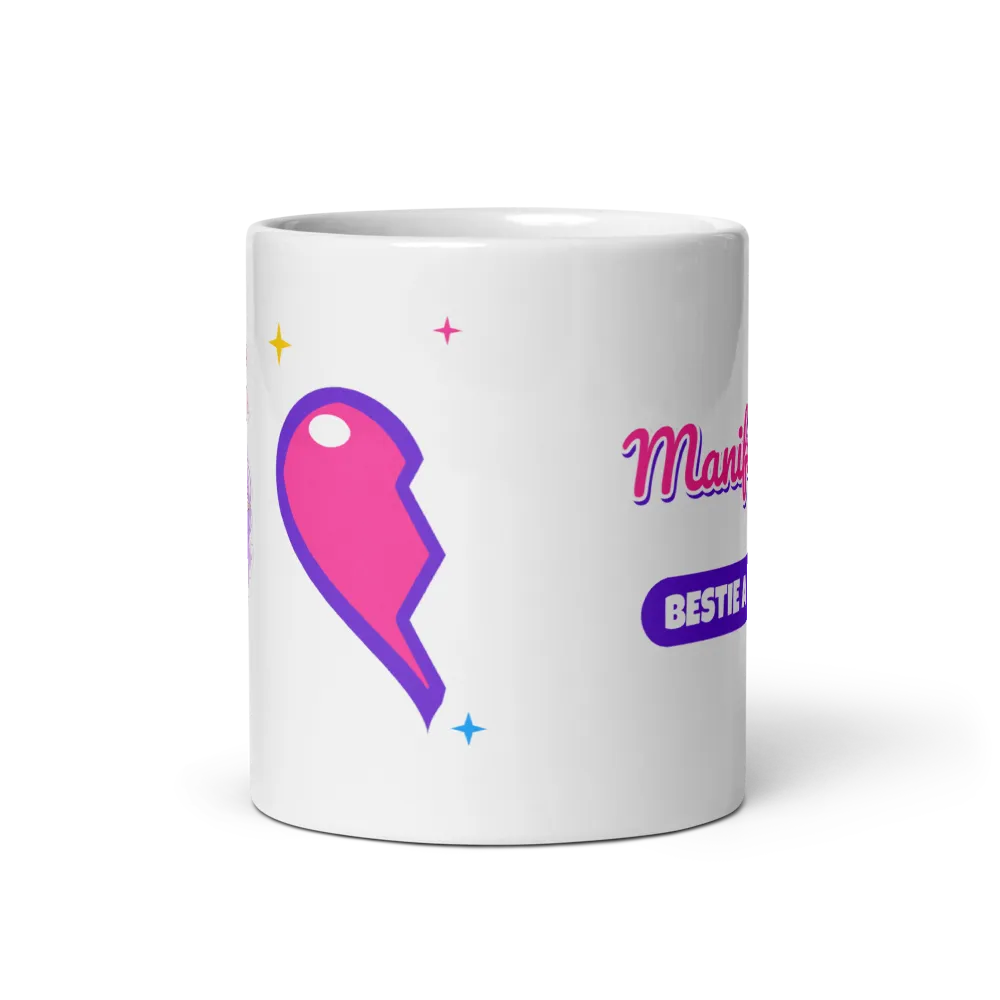 Manifesting Buddies Bestie Mug A, Half Heart thumbnail 2
