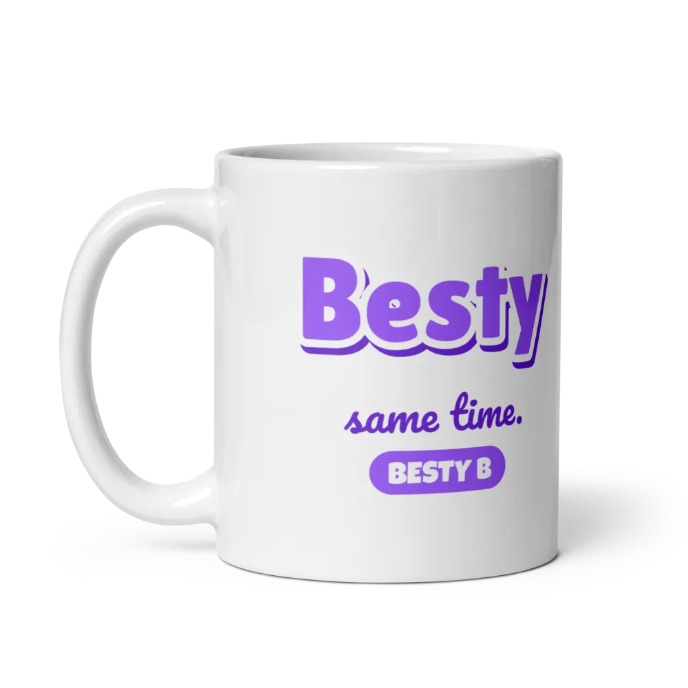 Besty Same Time Mug B, Rainbow Half Heart thumbnail 3