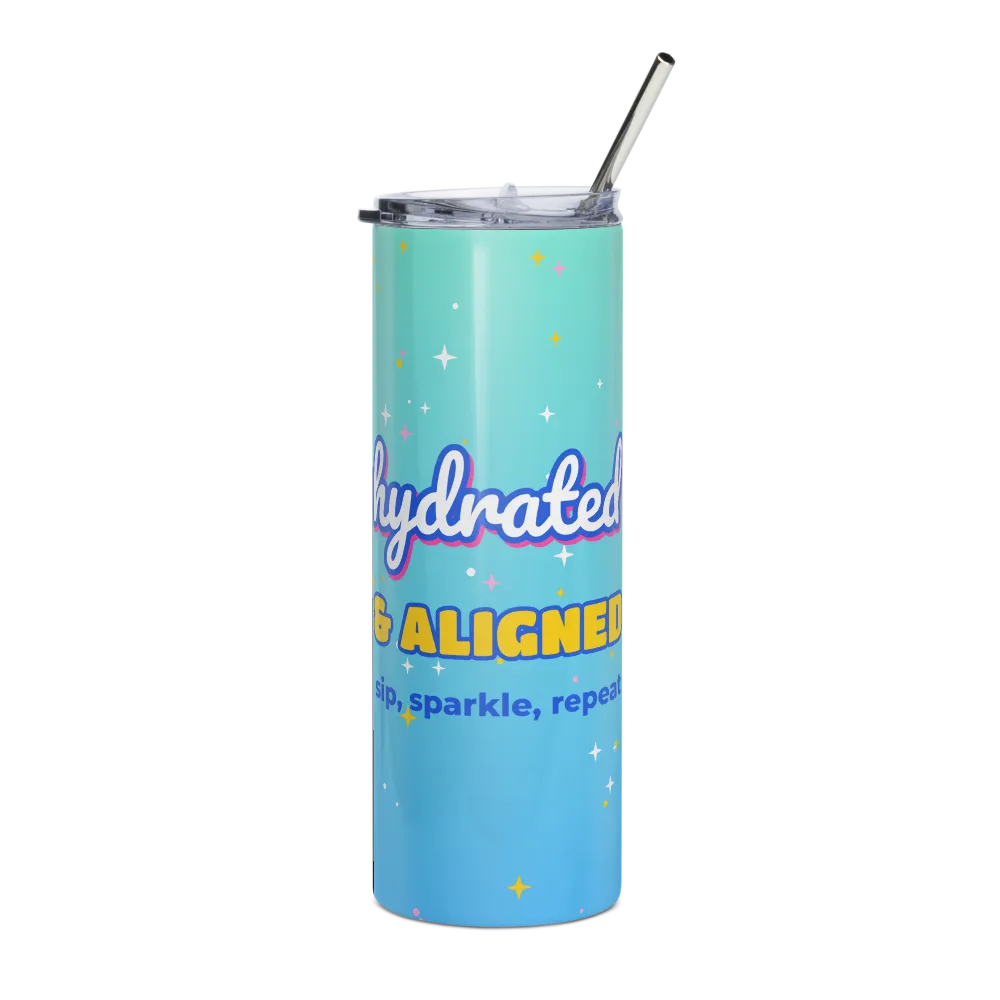 Hydrated & Aligned Manifesting Tumbler 20oz thumbnail 3