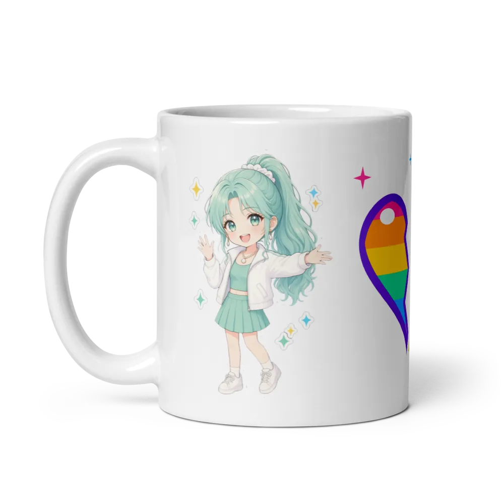 Besty Same Wish Mug A, Rainbow Half Heart thumbnail 3