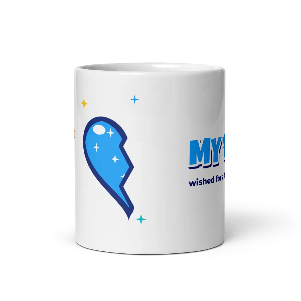 My 11:11 Bestie Mug A, Starry Half Heart thumbnail 2