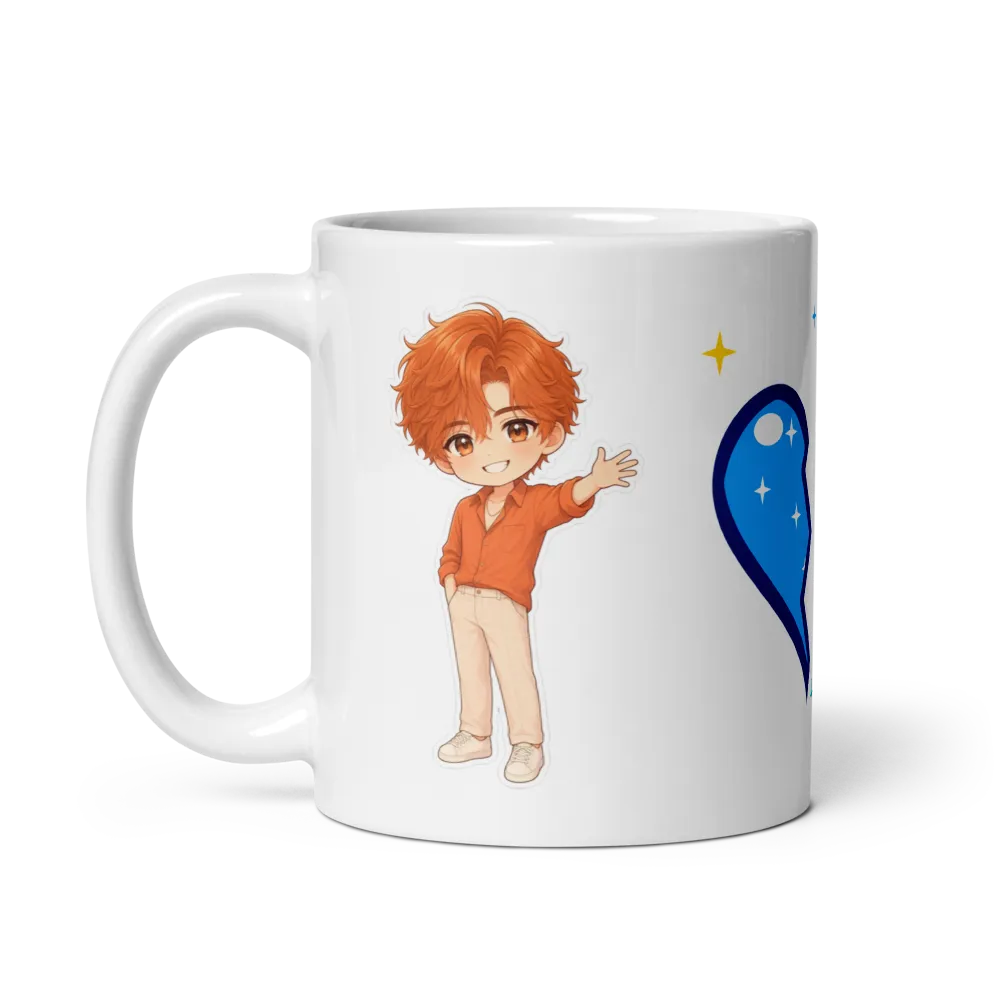 My 11:11 Bestie Mug A, Starry Half Heart thumbnail 3