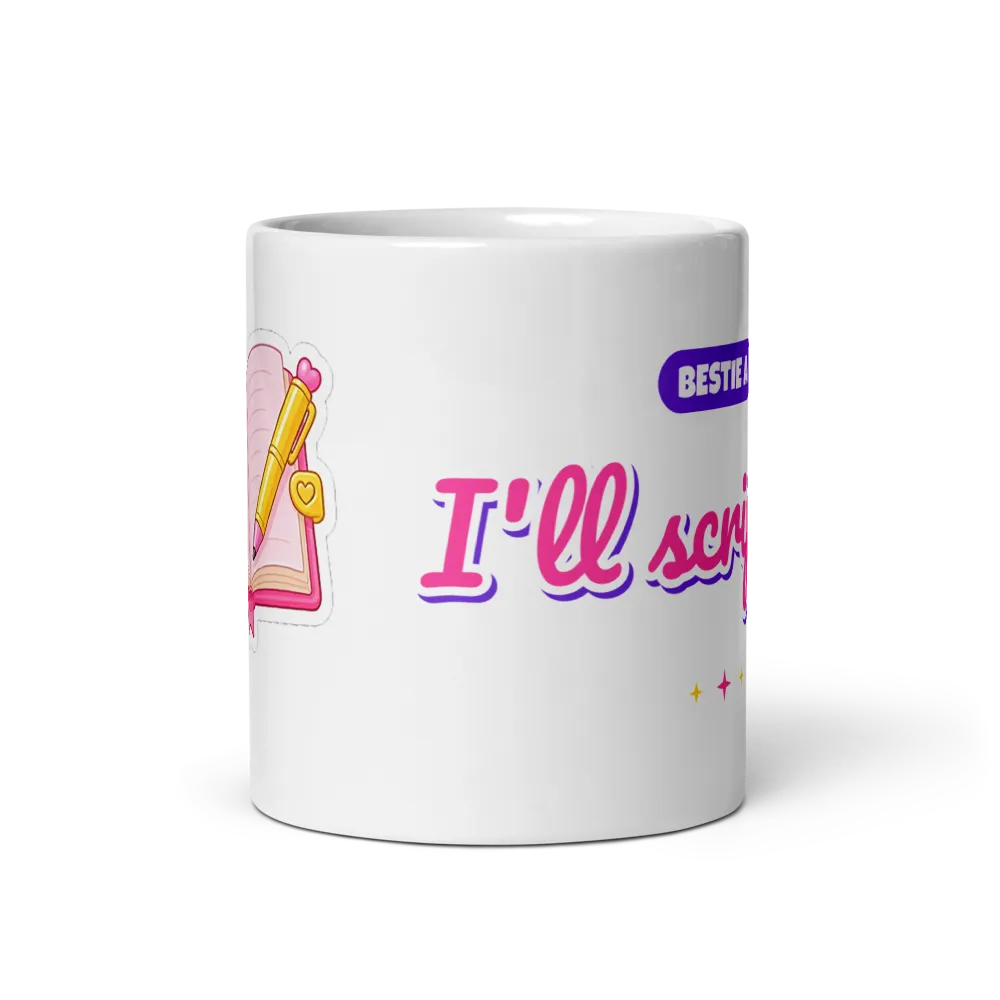 I'll Script It Bestie Mug A, Matching Pair thumbnail 2