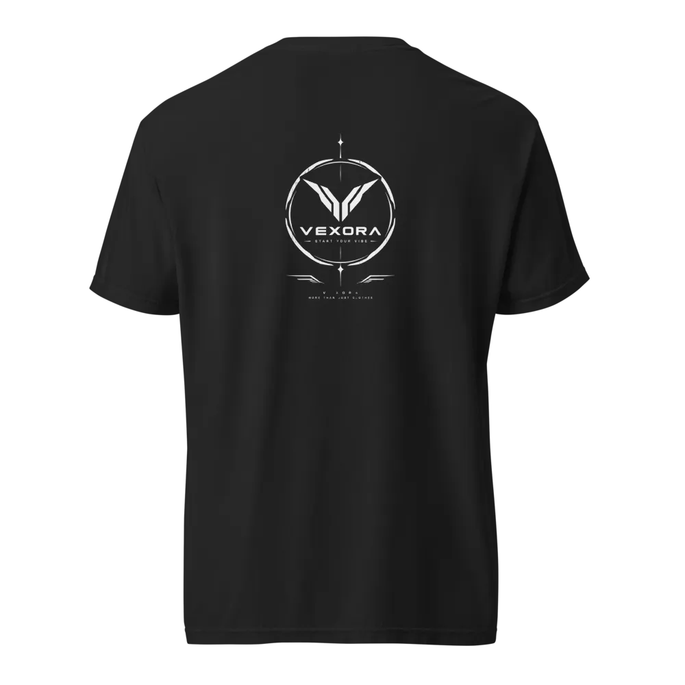 VEXORA Classic Minimalist Heavyweight T-Shirt – Bl thumbnail 2