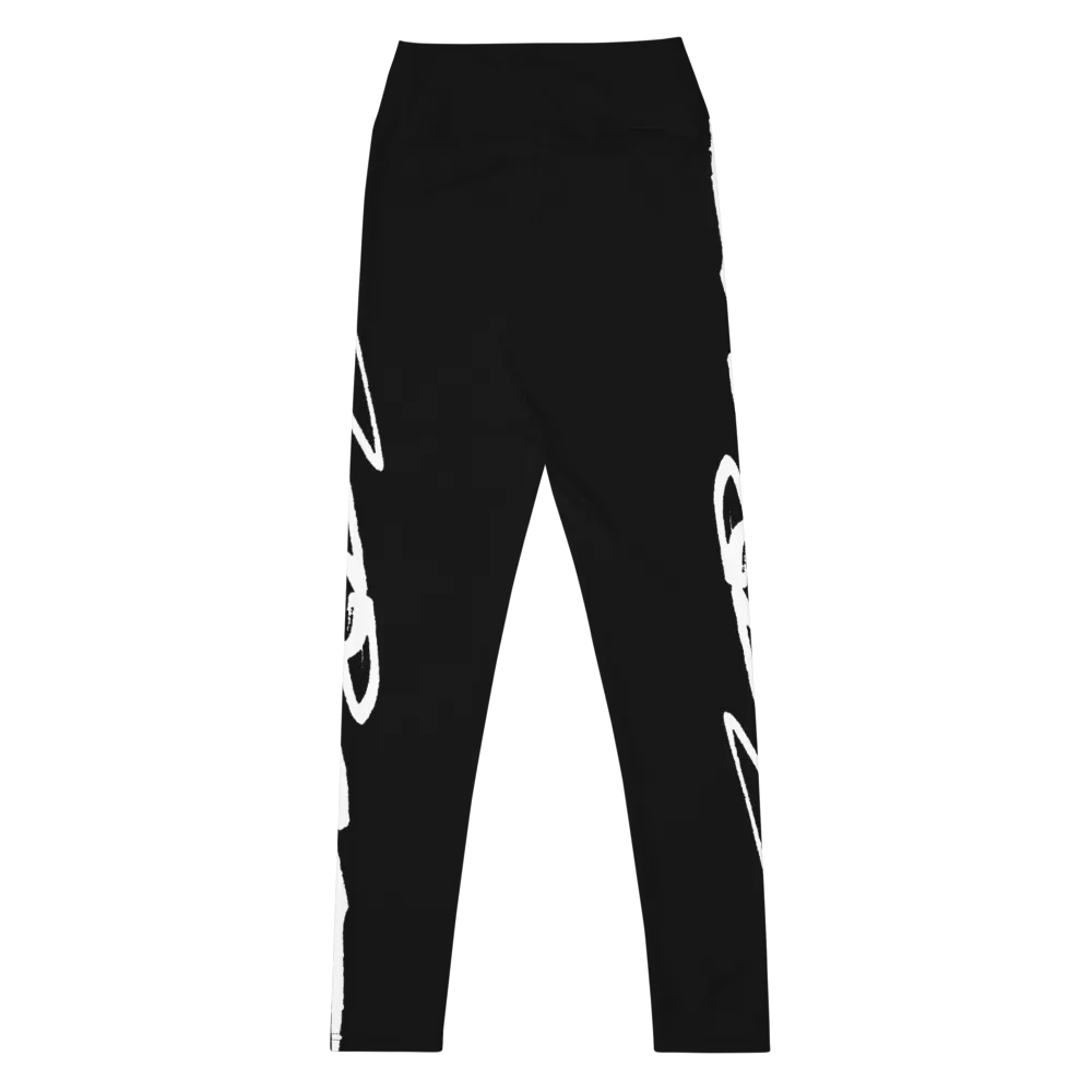 Women's Black Signature Yoga Leggings thumbnail 3