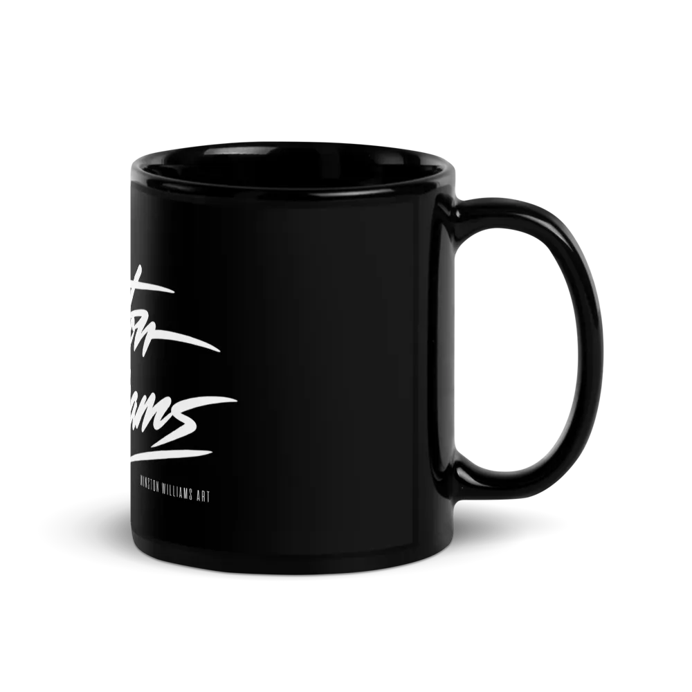 WWA Splash label Black Glossy Mug thumbnail 3